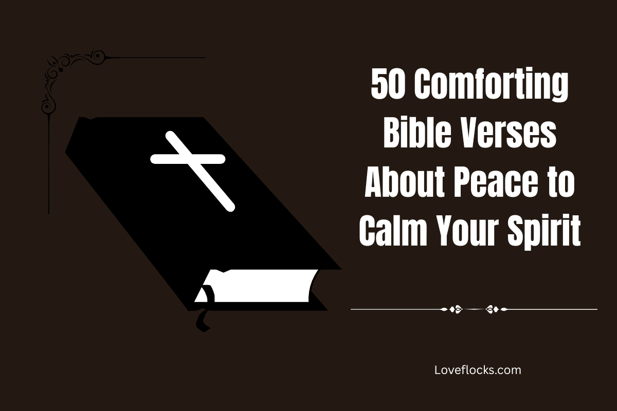 50 Comforting Bible Verses About Peace To Calm Your Spirit