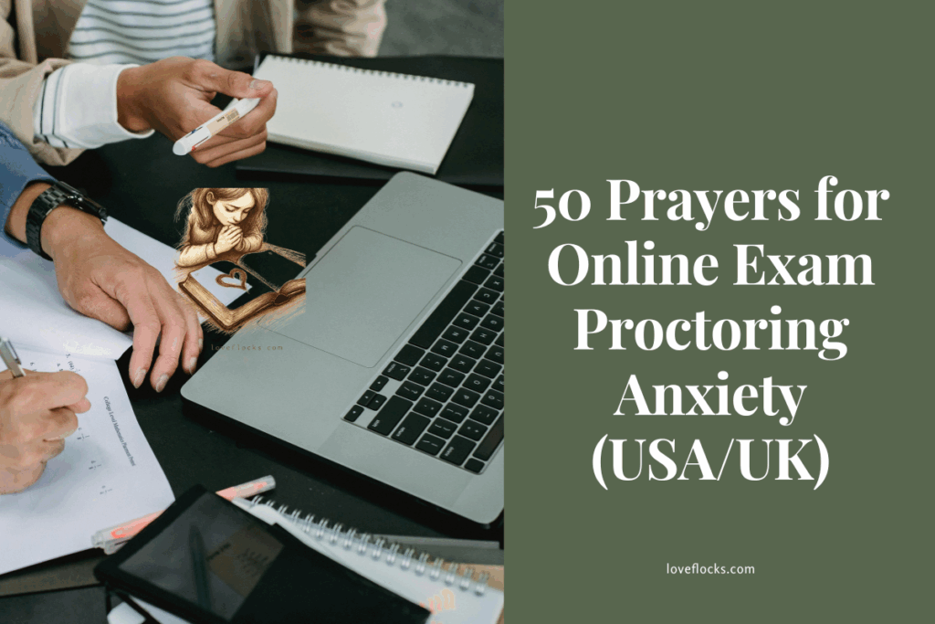 50 Prayers for Online Exam Proctoring Anxiety (USA/UK)