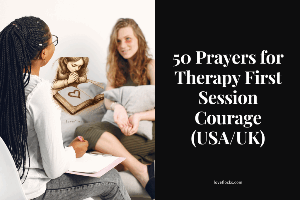 50 Prayers for Therapy First Session Courage (USA/UK)