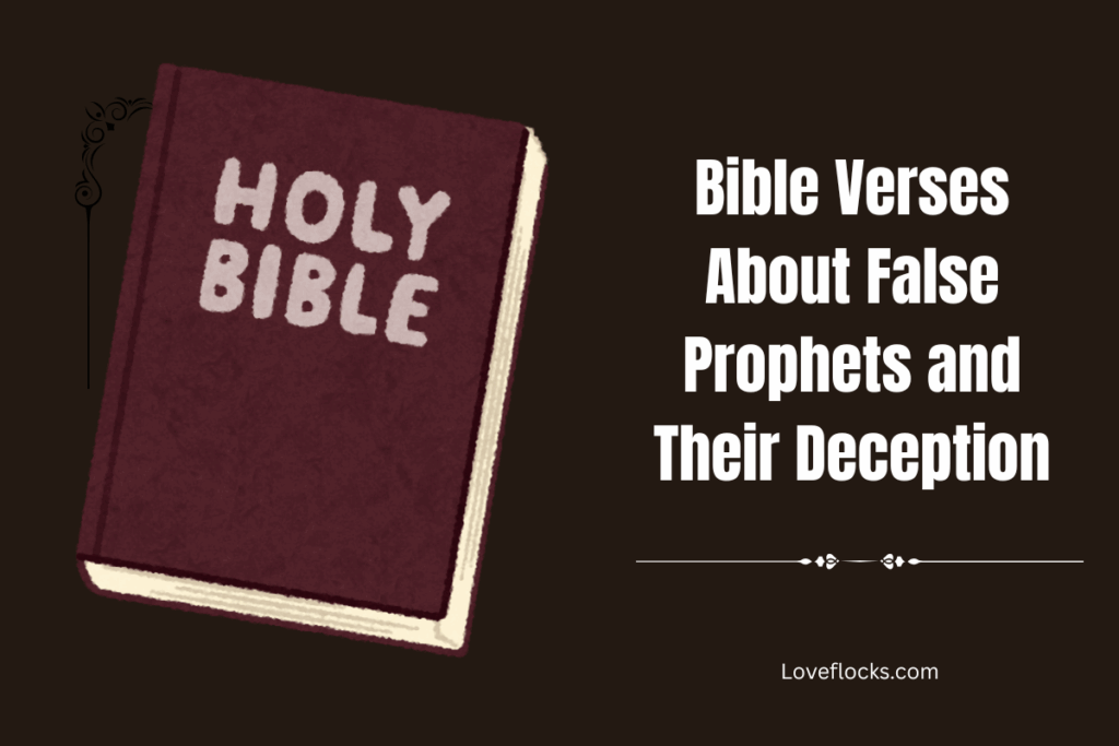 Bible Verses About False Prophets and Their Deception