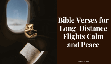 A business class flight passenger reading the bible in a long flight.