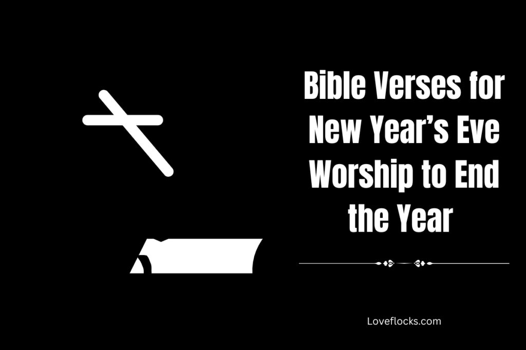 Bible Verses for New Year’s Eve Worship to End the Year