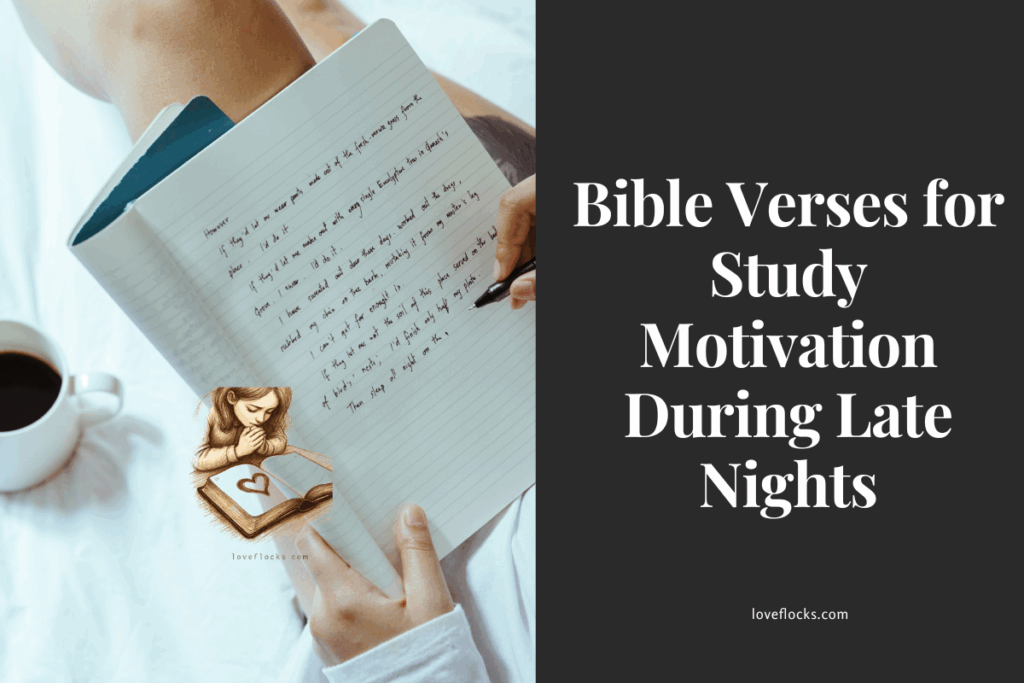 Bible Verses for Study Motivation During Late Nights