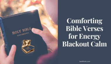 Comforting Bible Verses for Energy Blackout Calm