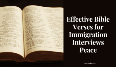 Effective Bible Verses for Immigration Interviews Peace