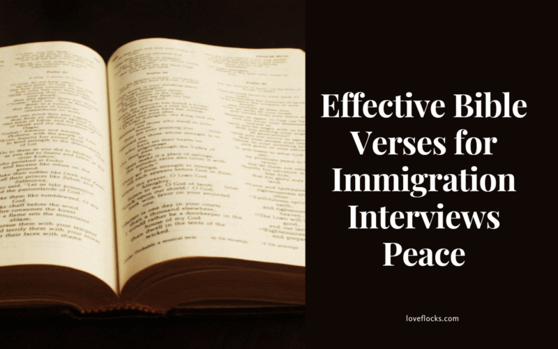 Effective Bible Verses for Immigration Interviews Peace