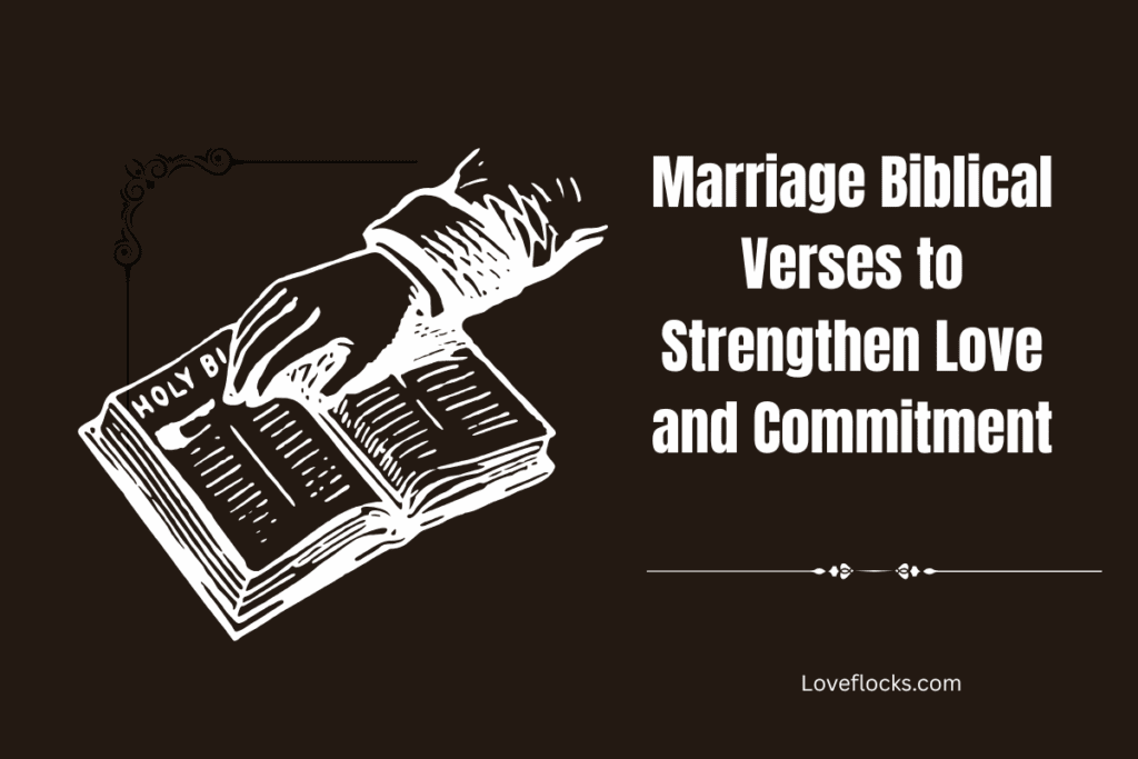 Marriage Biblical Verses to Strengthen Love and Commitment