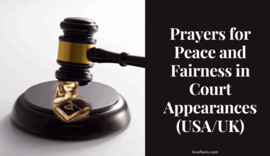 Prayers for Peace and Fairness in Court Appearances (USA/UK)