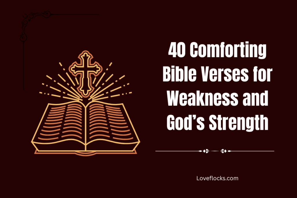 40 Comforting Bible Verses for Weakness and God’s Strength