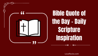 Bible Quote of the Day – Daily Scripture Inspiration