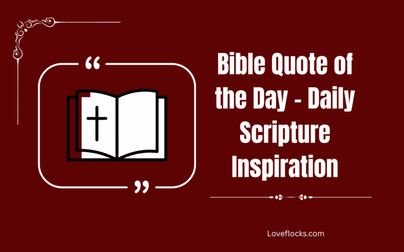 Bible Quote of the Day – Daily Scripture Inspiration