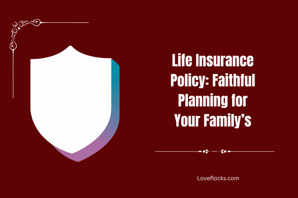 Life Insurance Policy: Faithful Planning for Protection