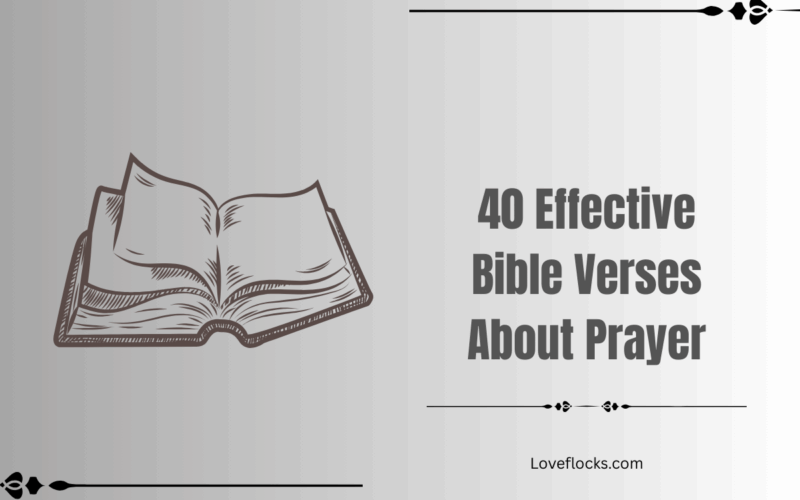 40 Effective Bible Verses About Prayer