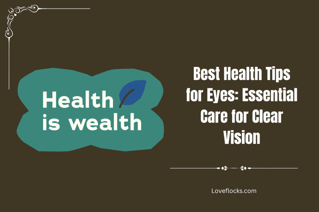 Best Health Tips for Eyes: Essential Care for Clear Vision