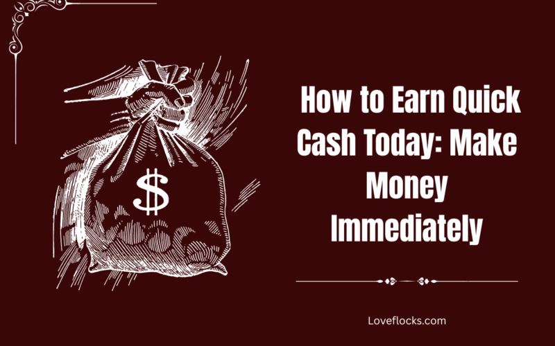 How to Earn Quick Cash Today: Make Money Immediately