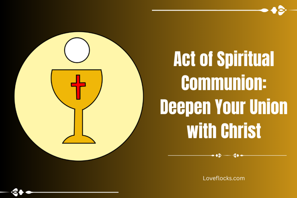 Act of Spiritual Communion: Deepen Your Union with Christ