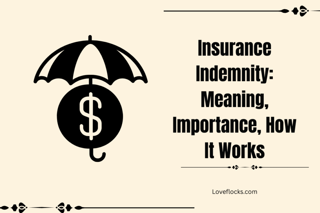 Insurance Indemnity: Meaning, Importance, How It Works