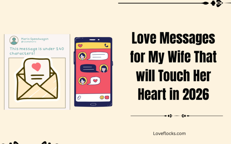 Love Messages for My Wife That will Touch Her Heart in 2026