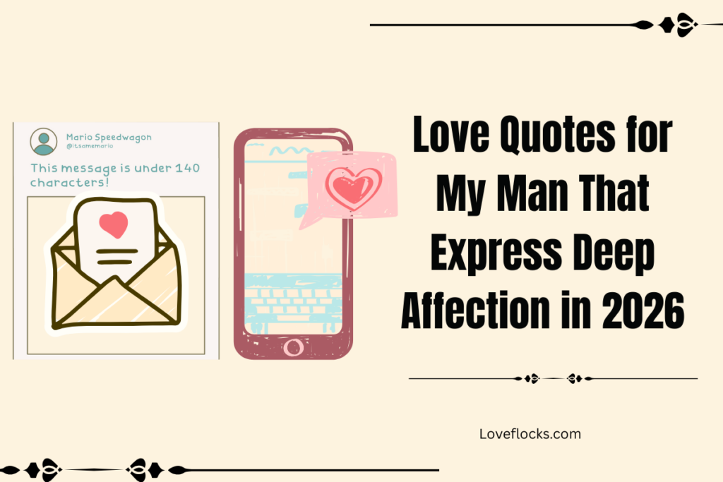 Love Quotes for My Man That Express Deep Affection 