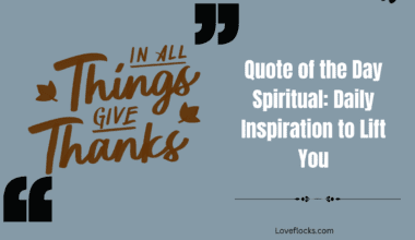 A daily spiritual quote is more than a sentence — it is a gentle reminder that God is present in every moment, guiding, strengthening, and renewing us. Each quote in this collection invites the reader to pause, reflect, breathe, and realign their heart with divine truth. These short messages carry deep meaning, offering encouragement for weary souls, direction for uncertain minds, and comfort for anyone needing reassurance of God’s unfailing love. Taken together, these quotes form a treasury of hope and wisdom. They speak life into ordinary days, turning routine moments into opportunities for spiritual awakening. Whether someone is facing challenges, seeking clarity, or simply wanting to grow in faith, each quote becomes a spark of light that illuminates the path forward. By returning to these truths daily, the believer slowly builds spiritual resilience, deeper intimacy with God, and a renewed sense of purpose. Ultimately, this collection is an invitation to stay anchored in God’s presence. It helps readers cultivate gratitude, trust, and inner peace as they embrace every day with renewed strength. Each quote becomes a seed planted in the heart — one that blossoms into courage, joy, and enduring faith throughout the journey.