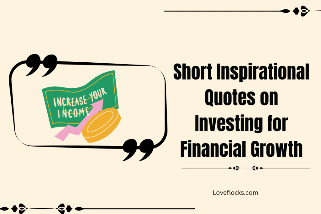 Short Inspirational Quotes on Investing for Financial Growth