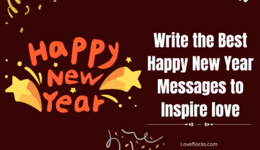 Write the Best Happy New Year Messages to Inspire love