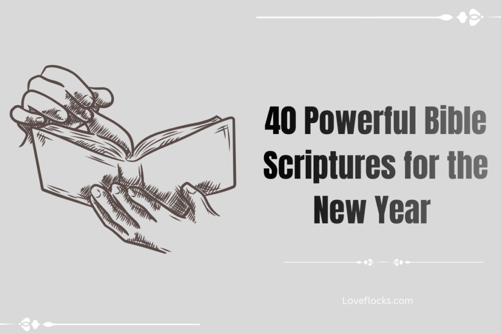 40 Powerful Bible Scriptures for the New Year