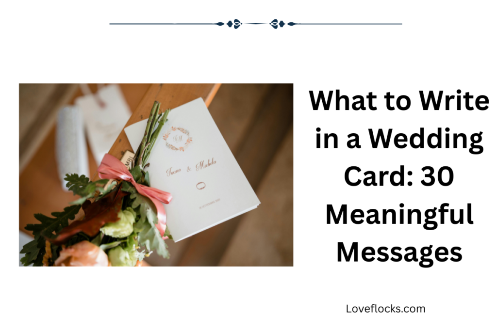 What to Write in a Wedding Card: 30 Meaningful Messages