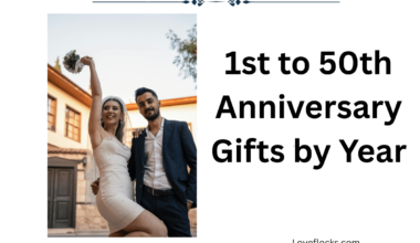 1st to 50th Anniversary Gifts by Year